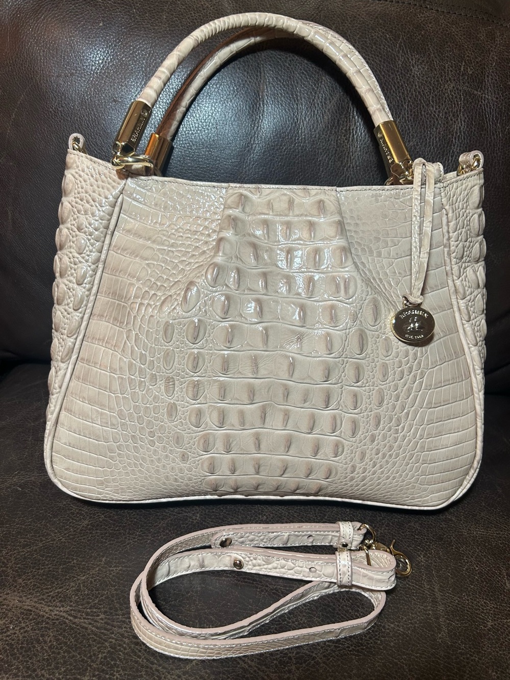 Brahmin Melbourne Ruby Satchel, Used Once/EUC